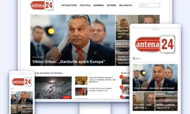 Antena24.ro: Portalul de știri cu o gamă variată de categorii și conținut