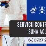 White Blue Minimalist Pest Control Landscape Banner