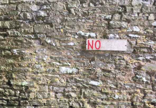 Photo say no