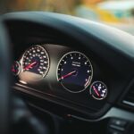 Photo car dashboard indicators