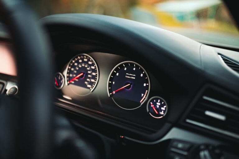 Photo car dashboard indicators
